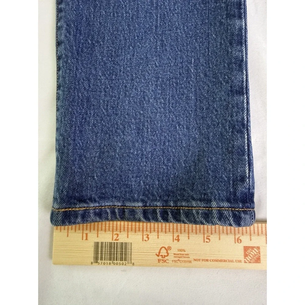 Levi's 501 Jeans Women's 27x32 Medium Blue Straight Leg Button Fly Denim Pants